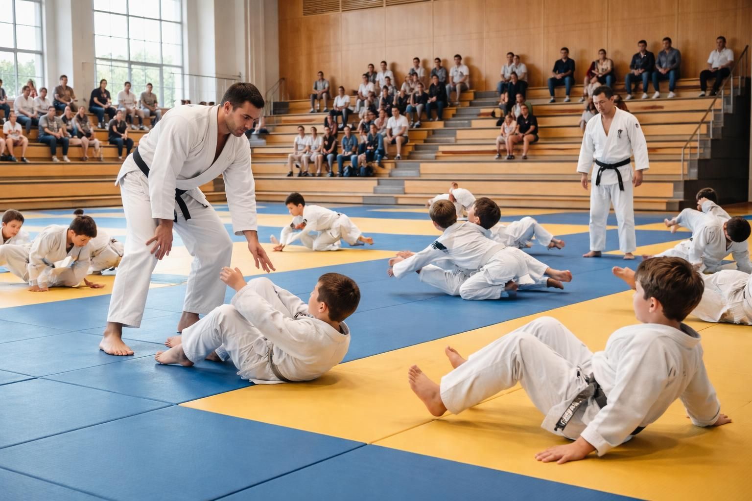 les jeunes de louis-pergaud s'initient à l'art du judo avec le club omnisports de vernouillet, développant leurs compétences et leur esprit sportif.