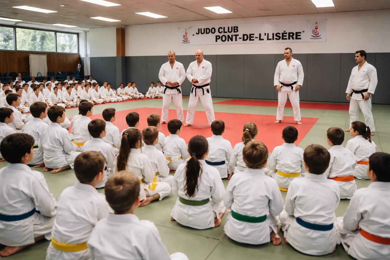 à pont-de-l’isère, les jeunes judokas du club s'entraînent avec passion lors d'un stage intensif visant à améliorer leurs compétences et leur esprit sportif.