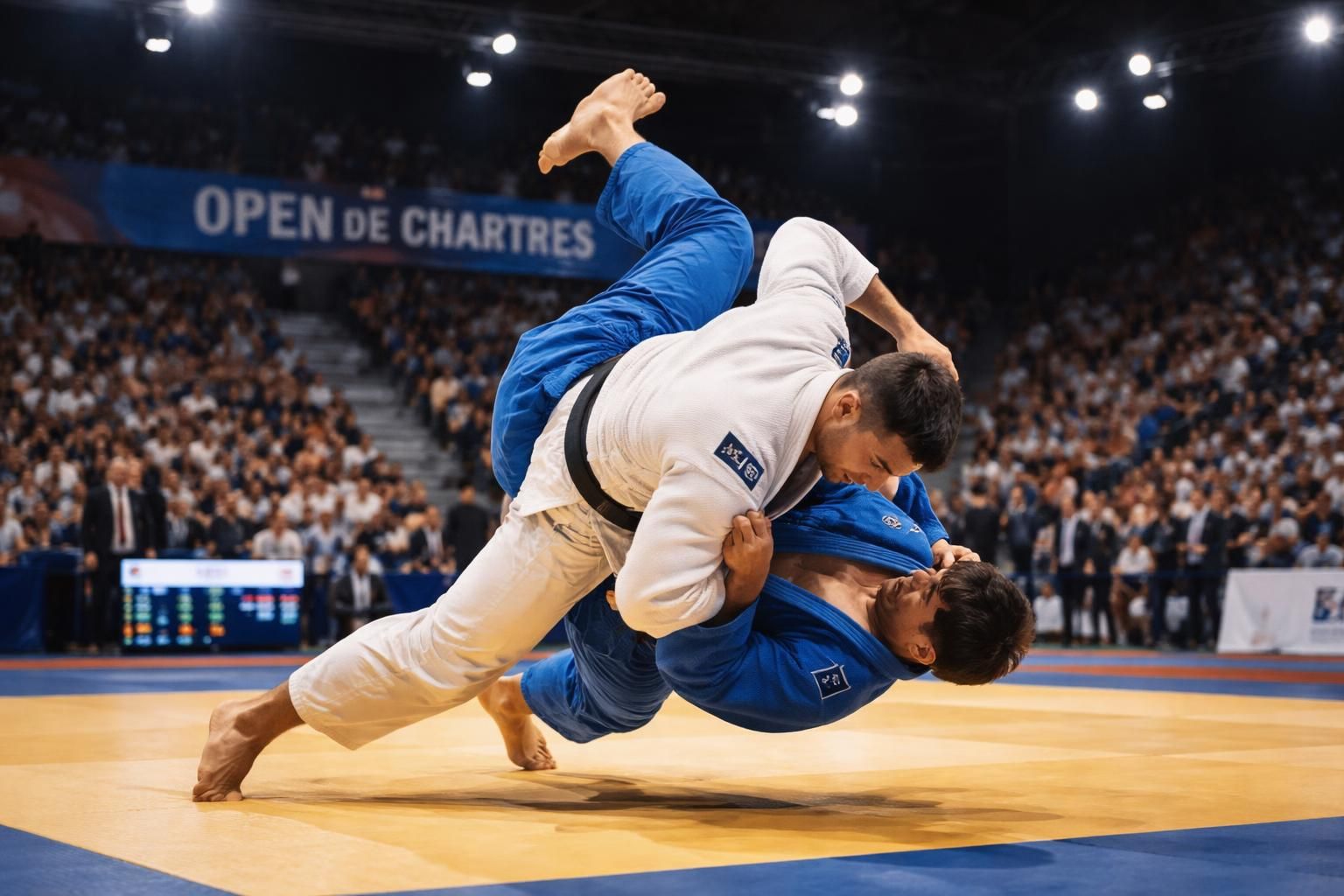 les judokas euréliens se mesurent à des compétiteurs de haut niveau lors de l'open de chartres, un rendez-vous majeur du judo régional.