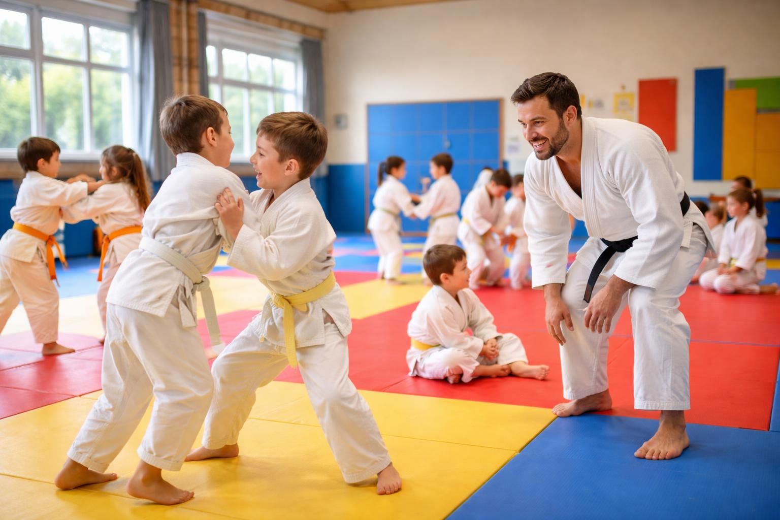 découvrez l'initiation ludique au judo pour les enfants des écoles à viviez, une activité sportive et amusante pour développer la confiance et la discipline dÚs le plus jeune ùge.