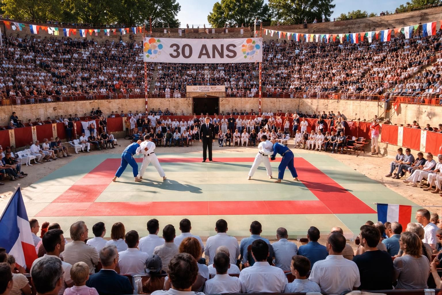 arena judo fête ses 30 ans d'excellence le 13 juin avec des événements spéciaux et des célébrations pour tous les passionnés de judo.