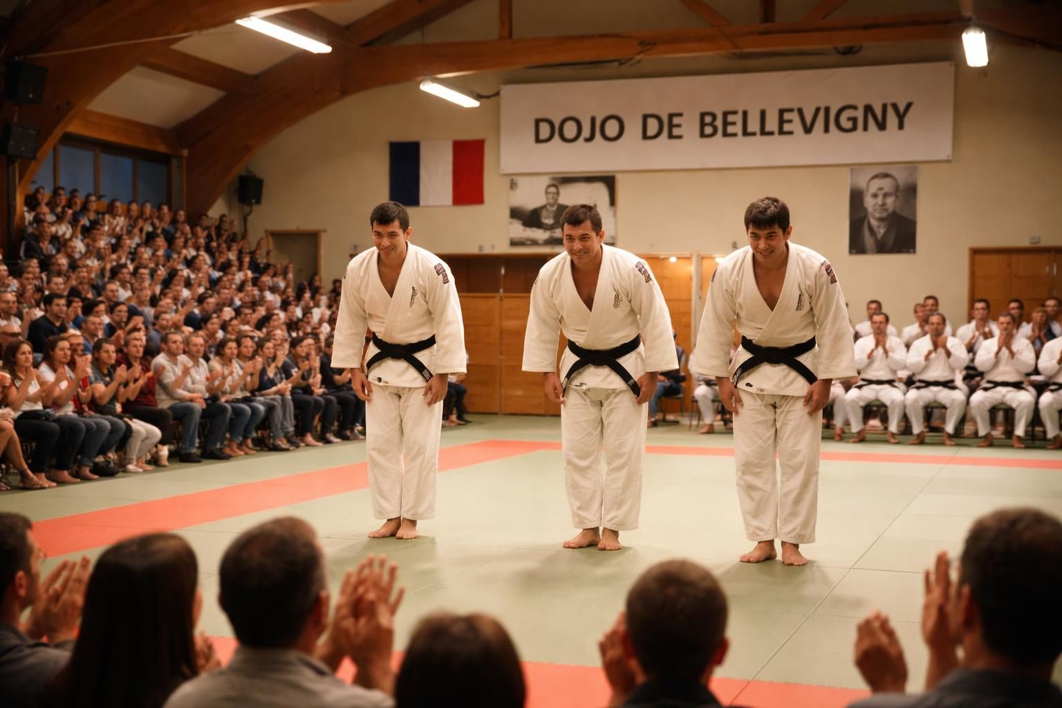l’étoile sportive bellevigny judo célèbre la réussite de ses membres avec la remise de trois nouvelles ceintures noires, un moment de fierté et de passion pour ce club dynamique.
