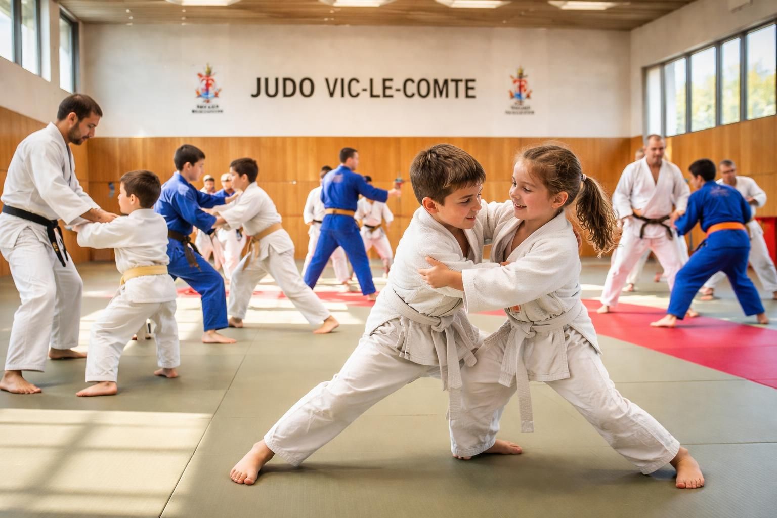 découvrez comment le judo-club vicomtois de vic-le-comte rassemble 450 licenciés et s'engage activement pour l'inclusion à travers ses initiatives sportives et sociales.