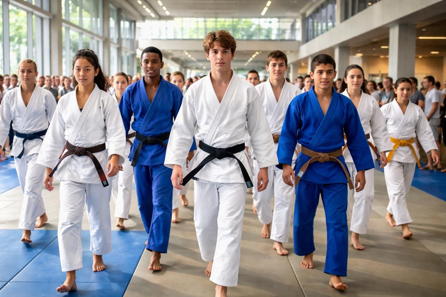 découvrez comment les jeunes judokas reprennent avec enthousiasme possession du dojo du forum, renouant avec leur passion et l'esprit du judo.