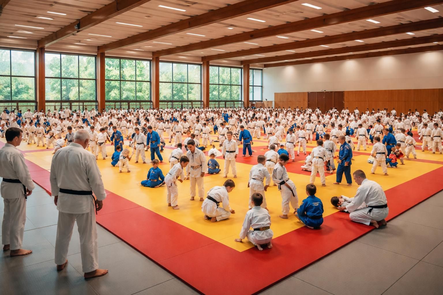 plus de 220 judokas se retrouvent sur les tatamis pour une reprise attendue, marquant un événement réussi et riche en émotions.