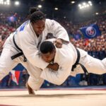 le psg, mené par romane dicko et joan-benjamin gaba, réalise un triplé historique en ligue de judo, marquant une étape majeure pour le club.