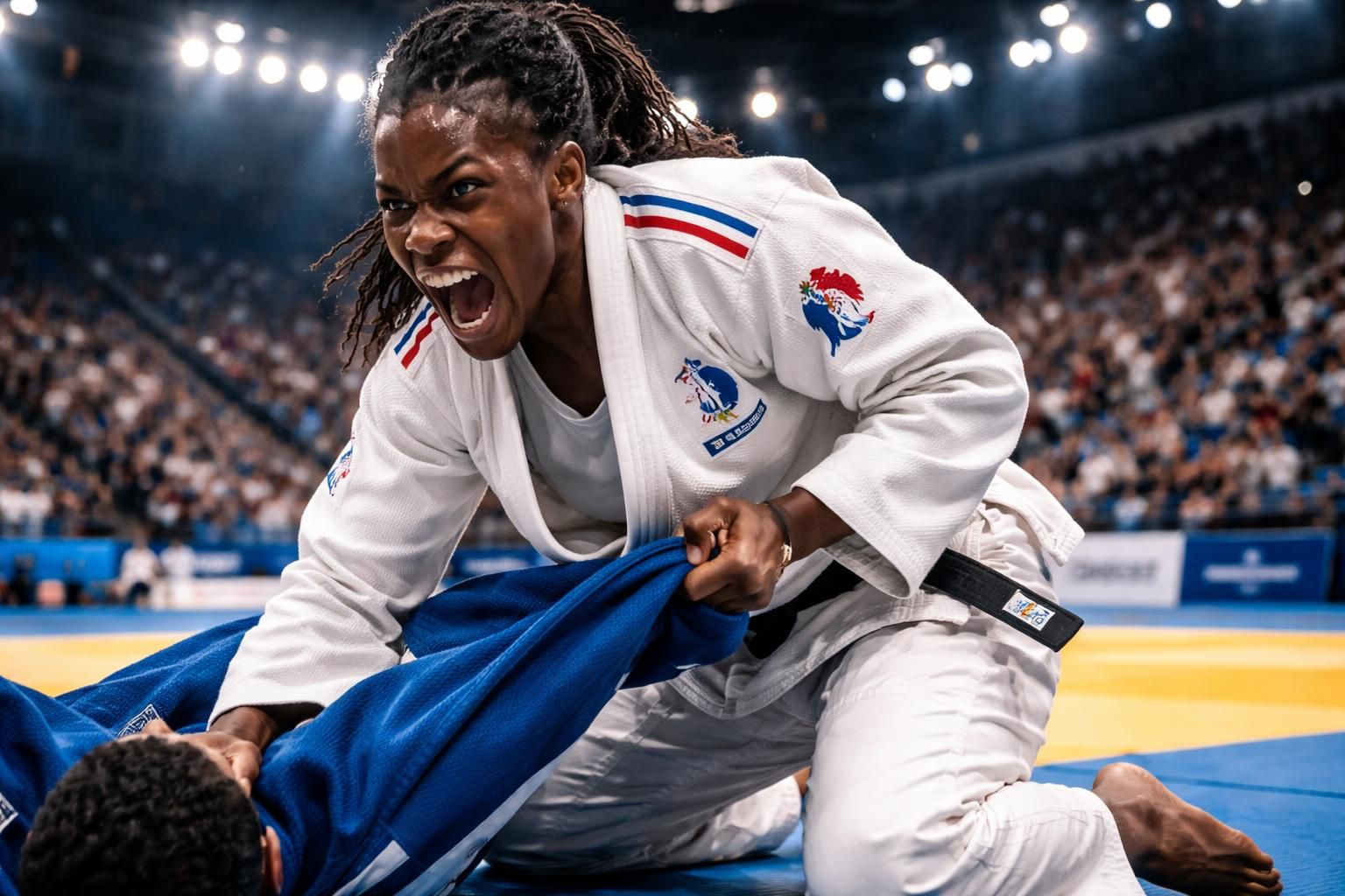 suivez clarisse agbegnenou aux mondiaux de judo alors qu'elle vise sa 7ème étoile, un exploit historique pour entrer dans la légende du sport.
