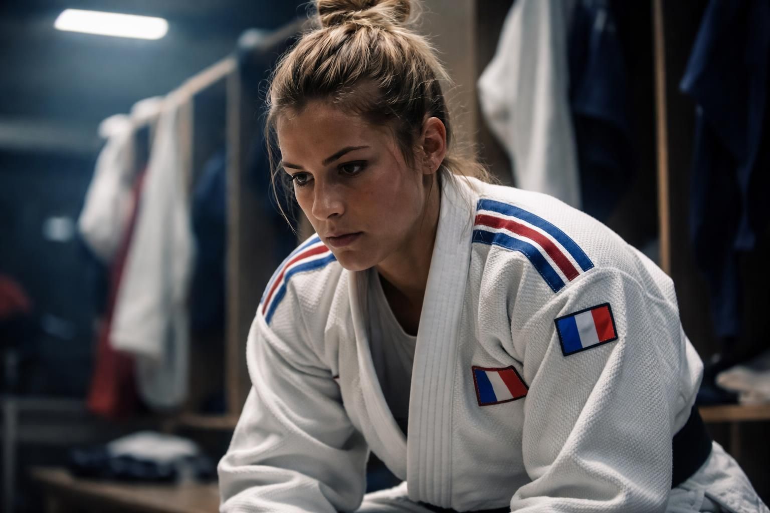 découvrez la préparation et la détermination d'une judoka prête à affronter les mondiaux de judo, affirmant sa confiance face à l'enjeu majeur de la compétition.