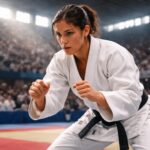 découvrez la détermination et la confiance d'une judoka prête à affronter les défis des mondiaux de judo lorsque l'enjeu est à son apogée.