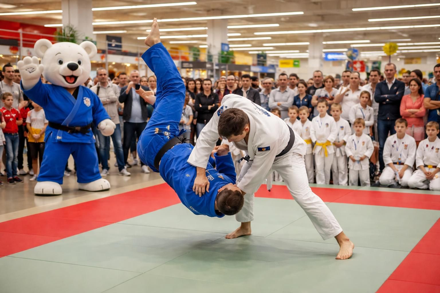 à neufchâteau, deux champions de judo partagent leur passion et leur expertise avec le public lors d'une rencontre exceptionnelle.